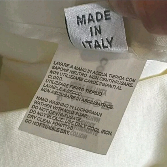 Gunex Off White Side Zip Closure Slim Leg Ankle Dress Pants Polyester SZ 6 - Picture 5 of 12